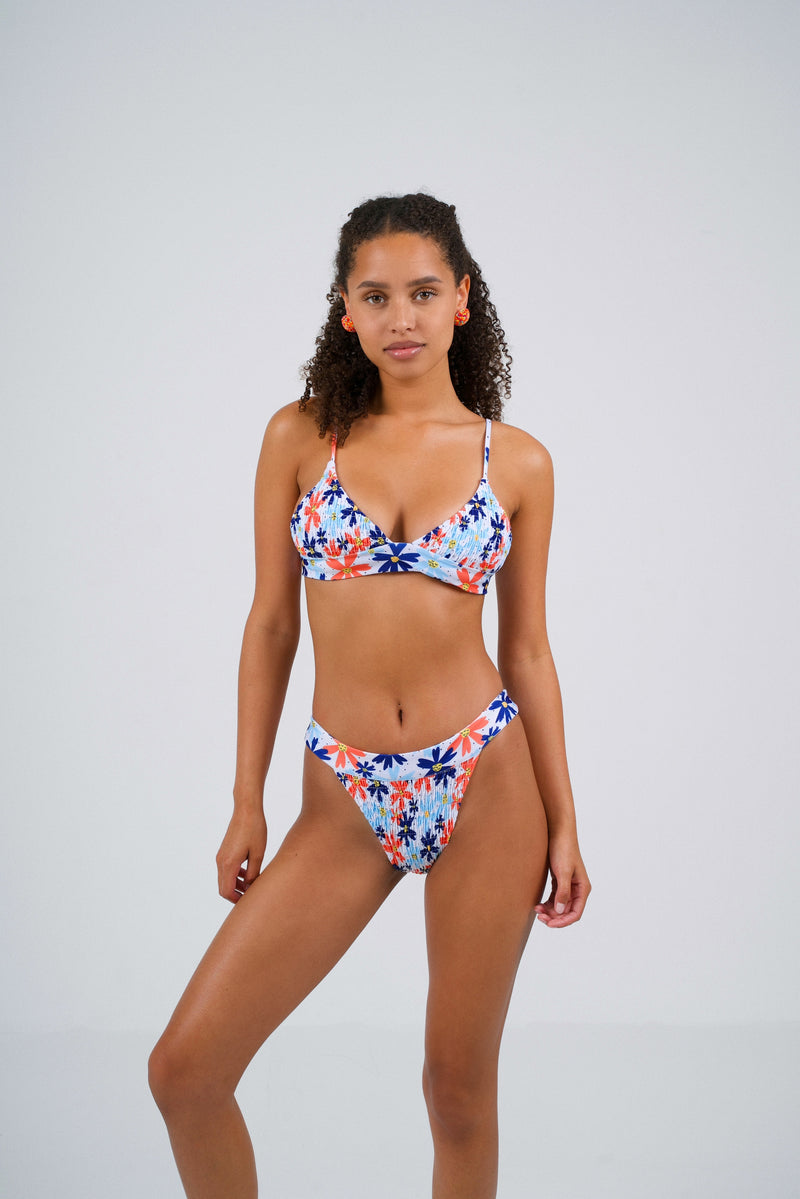 Maya Shirring Bottom - Retro Floral